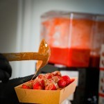 Brusselse wafel met aardbeien Brusselse wafel met aardbeien